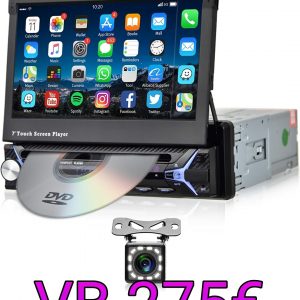 7 Colour Autoradio mit DVD Player USB BT Rückfahrkamera Mirror Link