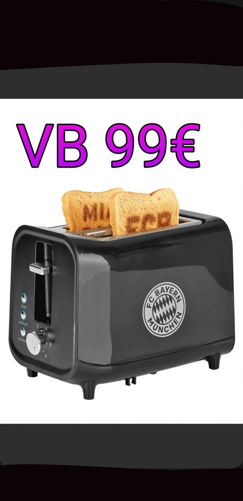 FC Bayern Toaster mit Sound und Logo