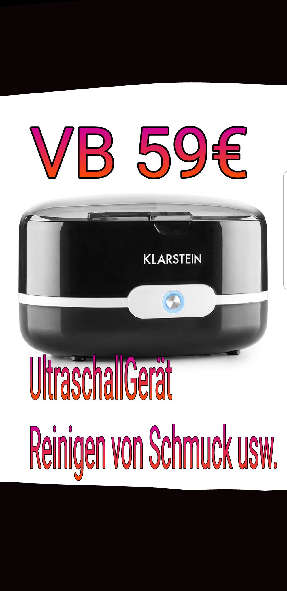 ❣️💜Sunny Amore's OnlineShop💛WhatsApp +49 163 1 747 747💖UltraschallGerät zum Reinigen von Schmuck usw.💚❣️💋😍