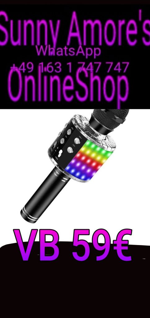 ❣️💜Sunny Amore's OnlineShop💜WhatsApp +49 163 1 747 747💛❣️
 Neues schwarzes  Bluetooth Mikrofon mit SD zum SchnäppchenPreis💋😘❣️❣️Denn nur wer spart wird Reich wie ein Millionär💛💋😘❣️❣️