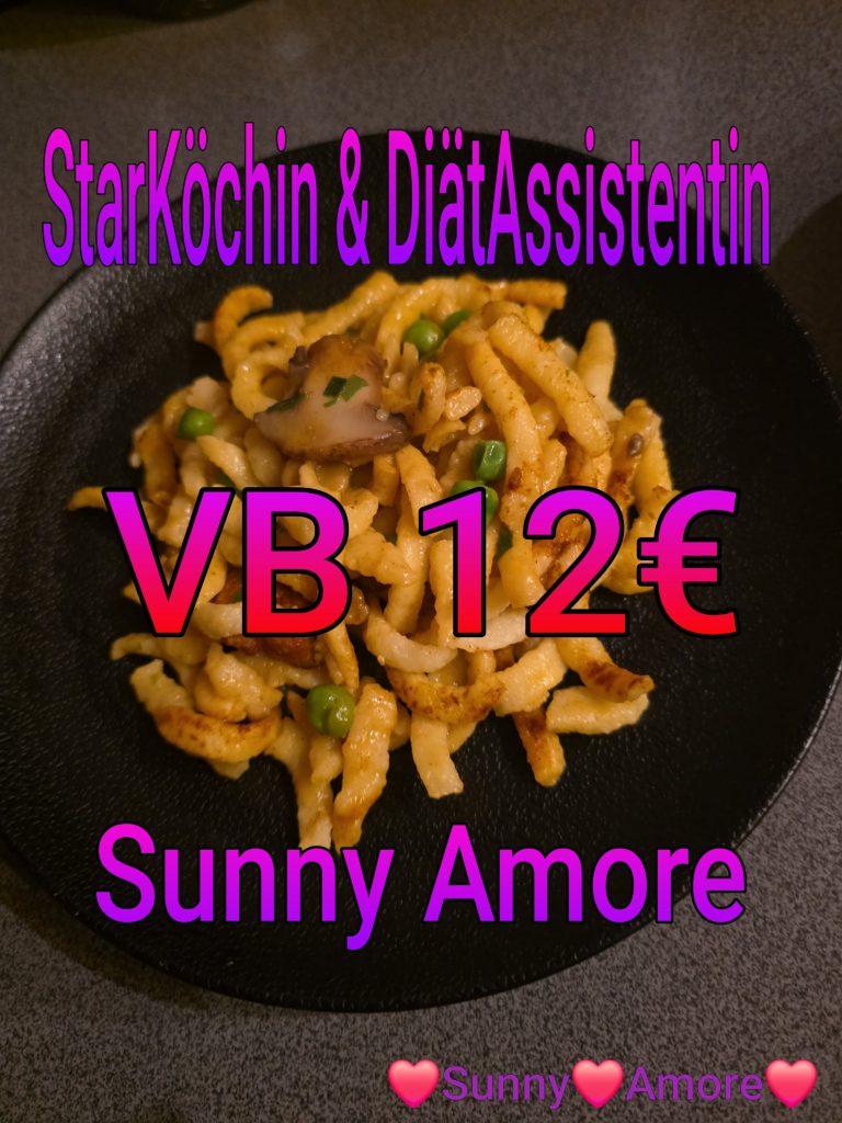 ❣️💛💜Sunny Amore's OnlineShop 💜Starköchin & Diätassistentin ❣️Heute Hähnchenrahmgeschnetzeltes mit GemüseSpätzle für echte Geniesser 😘💋💜❣️❣️www.sunny-amore.online 😘💋❣️