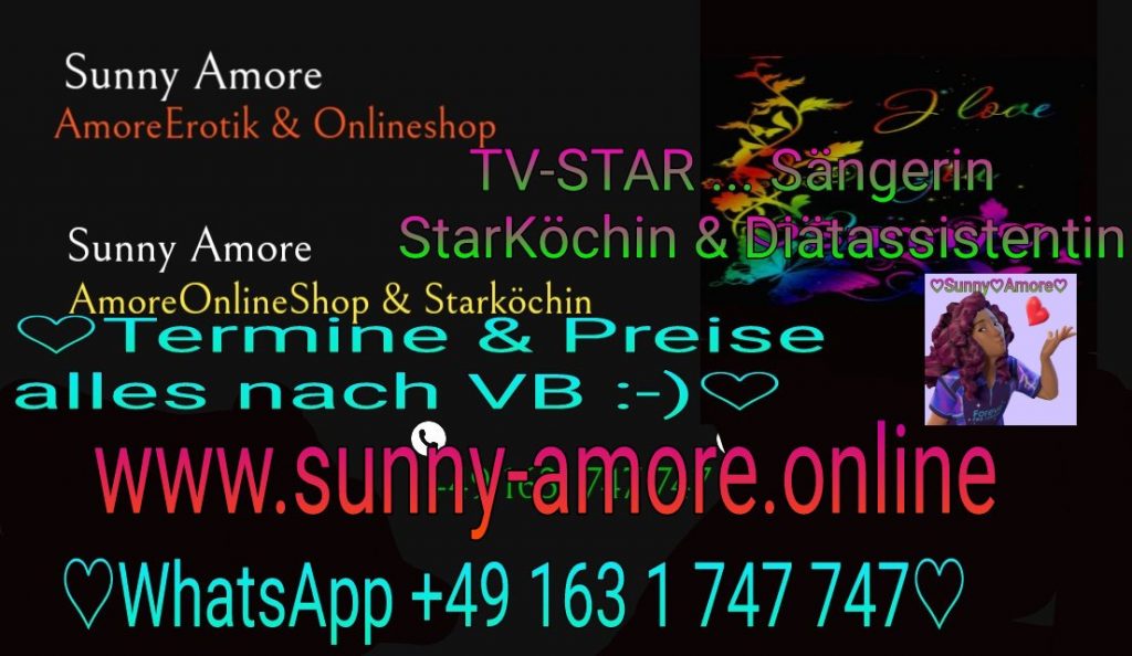 ❣️💛💜Sunny Amore's OnlineShop StarKöchin & DiätAssistentin sowie TV-STAR & Sängerin 💜❣️Mein 1.Buch voller Spannung & knisternder Erotik ein Muss für jeden Leser 😘💋💜❣️❣️www.sunny-amore.online 😘💋❣️