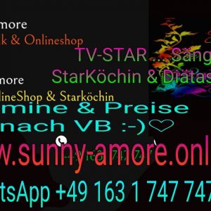 ❣️💛💜Sunny Amore's OnlineShop StarKöchin & DiätAssistentin sowie TV-STAR & Sängerin 💜❣️Mein 1.Buch voller Spannung & knisternder Erotik ein Muss für jeden Leser 😘💋💜❣️❣️www.sunny-amore.online 😘💋❣️