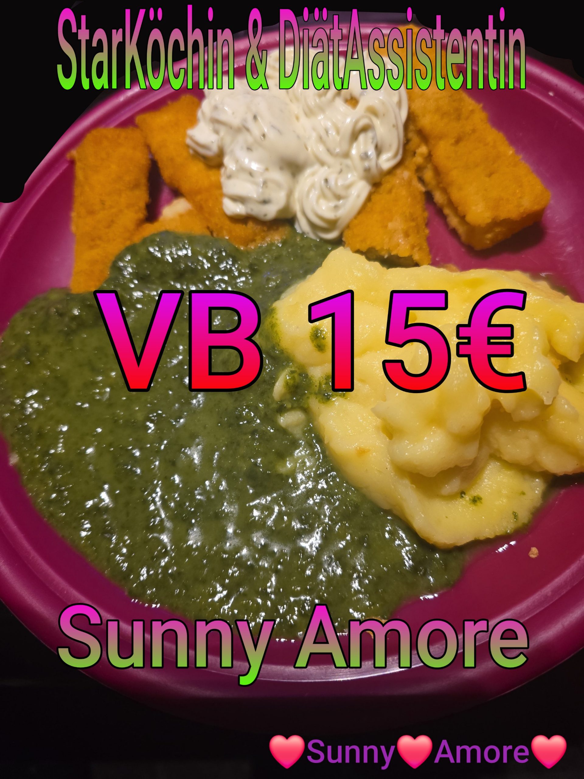 ❣️💜😘Sunny Amore StarKöchin & DiätAssistentin sowie TV-STAR & Sängerin ❣️IssDichSchlank - FischStäbchen in einer RemouladenSauce mit würzigem Spinat und leckerem Kartoffelpürree 💜❣️
www.sunny-amore.online ❣️❣️❣️